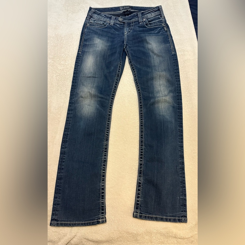 Silver Jeans Women's Boot Cut in Faded Blue